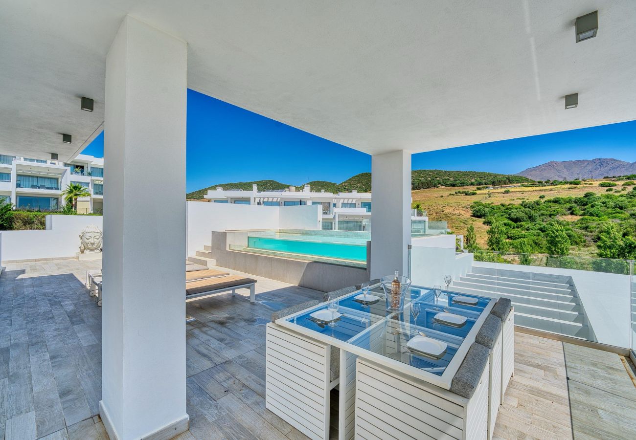 Ferienwohnung in Estepona - Luxuspenthouse mit privatem Pool auf der Dachterrasse