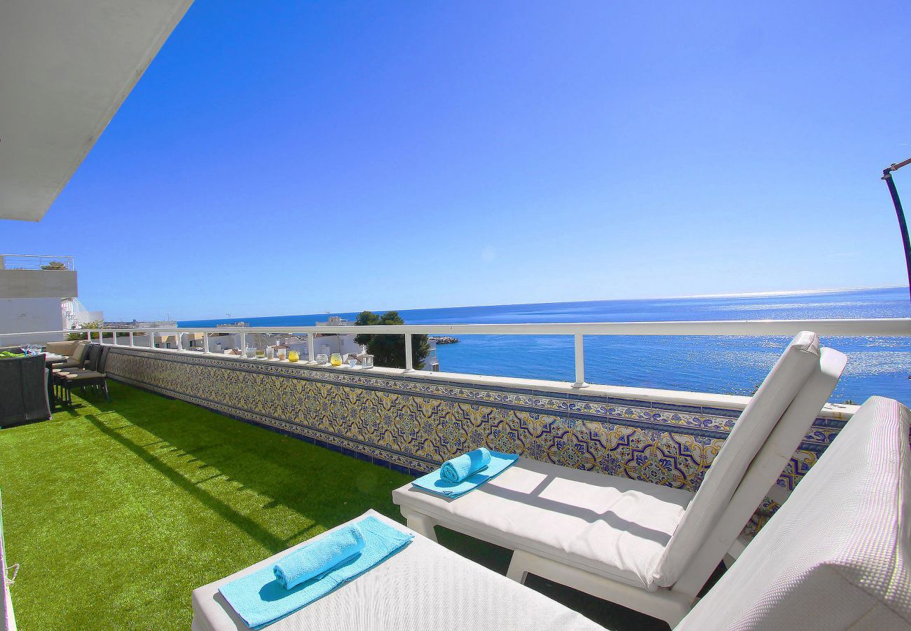 Ferienwohnung in Marbella - Atemberaubendes Duplex-Penthouse mit Panoramablick auf das Meer